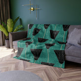 Locust Crushed Velvet Blanket