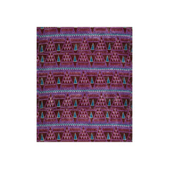 Triangles Crushed Velvet Blanket
