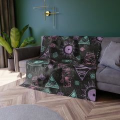 Tribal Crush Crushed Velvet Blanket