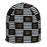 B/W Kente Beanie