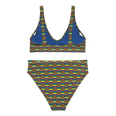 Digi Kente High Waist Bikini
