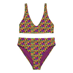 Kente Crush High Waist Bikini