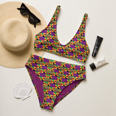 Kente Crush High Waist Bikini
