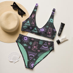 Tribal High Waist Bikini
