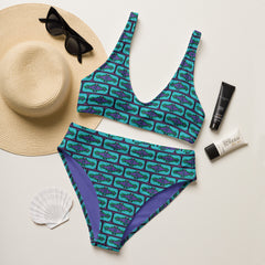 Aztek-y High Waist Bikini