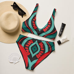 Wanawake High Waist Bikini