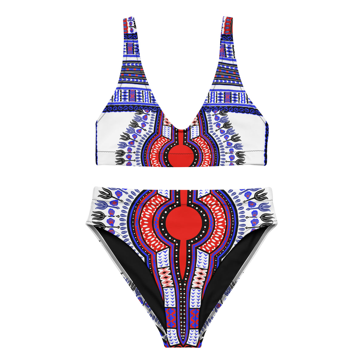 Dashiki High Waist Bikini