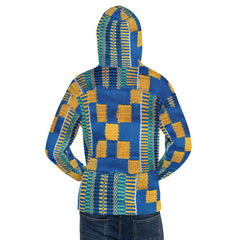 Blue/Yellow Kente Hoodie