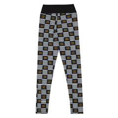 B/W Kente Leggings