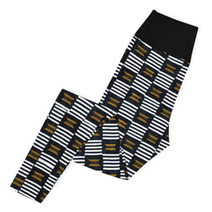 B/W Kente Leggings