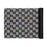 B/W Kente Yoga Mat