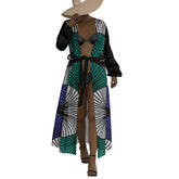 Swish Lace-Up Chiffon Robe