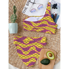 Happy Single Shoulder Bikini