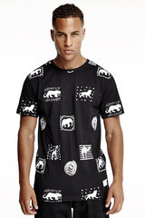 Daily Paper Black Animal Print T-Shirt