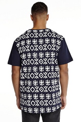 Daily Paper Navy Berber Panel T-Shirt