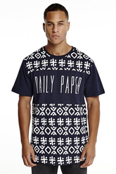 Daily Paper Navy Berber Panel T-Shirt