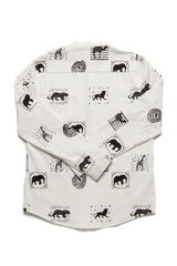 Daily Paper White Animal Print Shirt