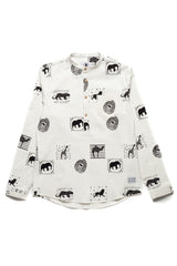Daily Paper White Animal Print Shirt