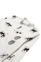 Daily Paper White Animal Print Shirt