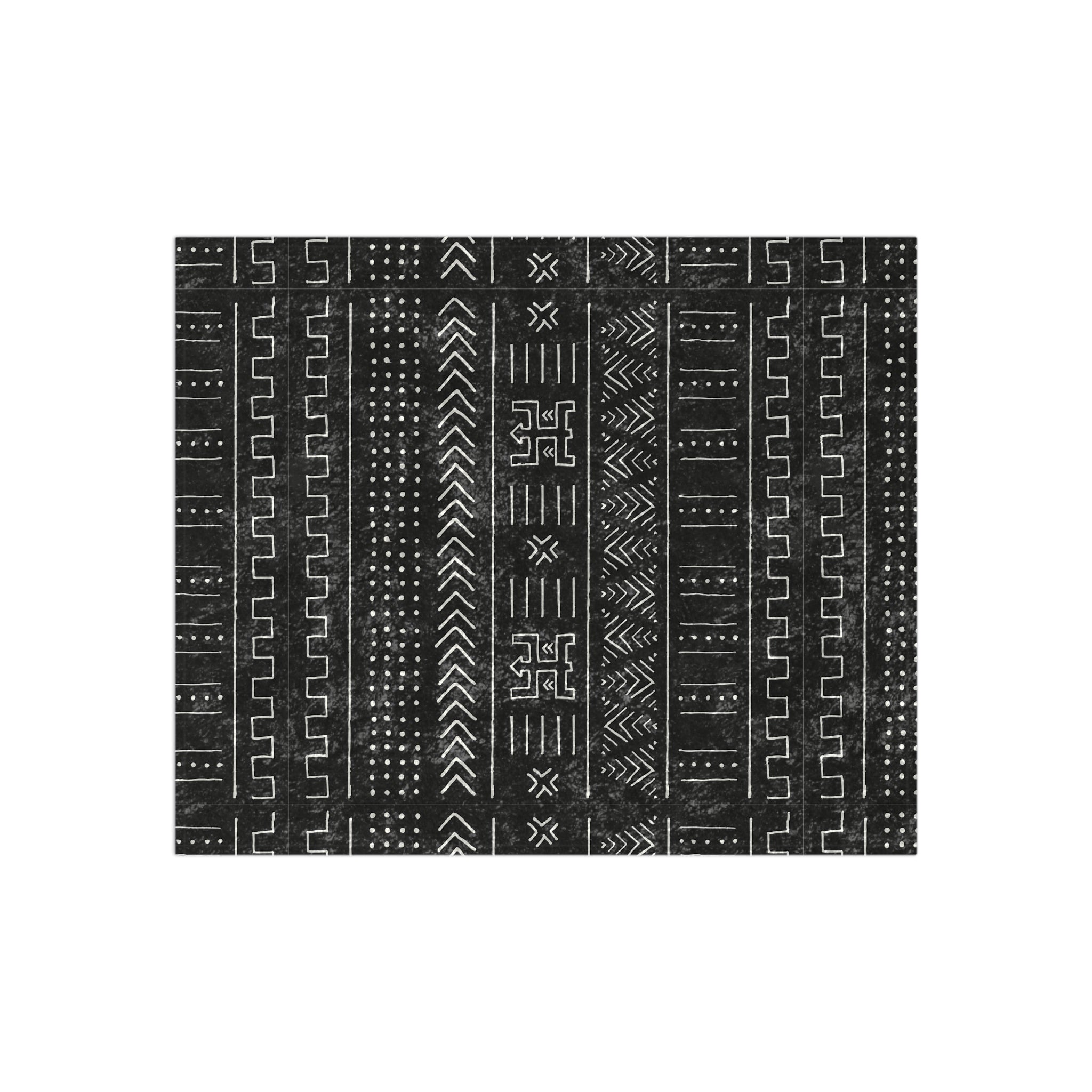 BW Mud Cloth Crush Crushed Velvet Blanket