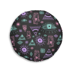Tribal Round Floor Pillow