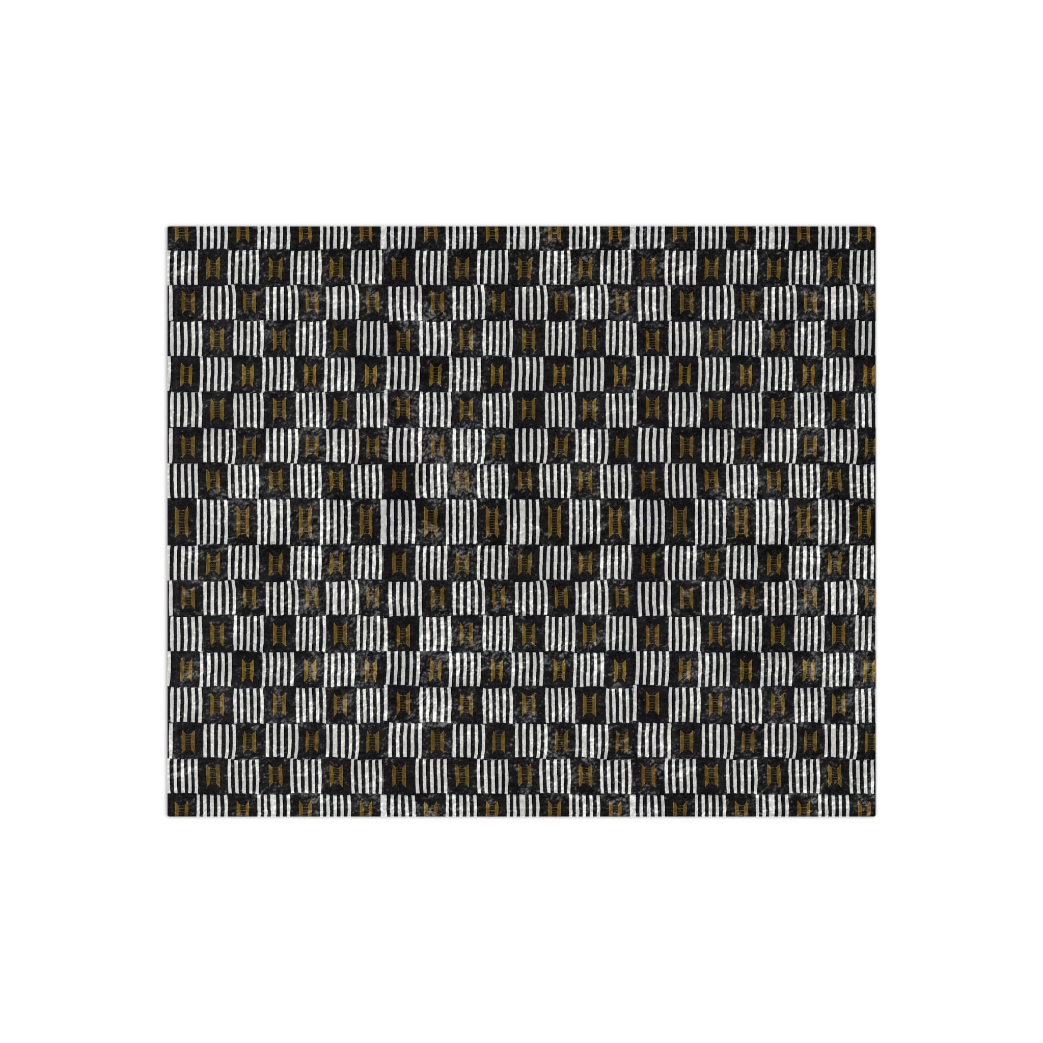 BW Kente Crushed Velvet Blanket