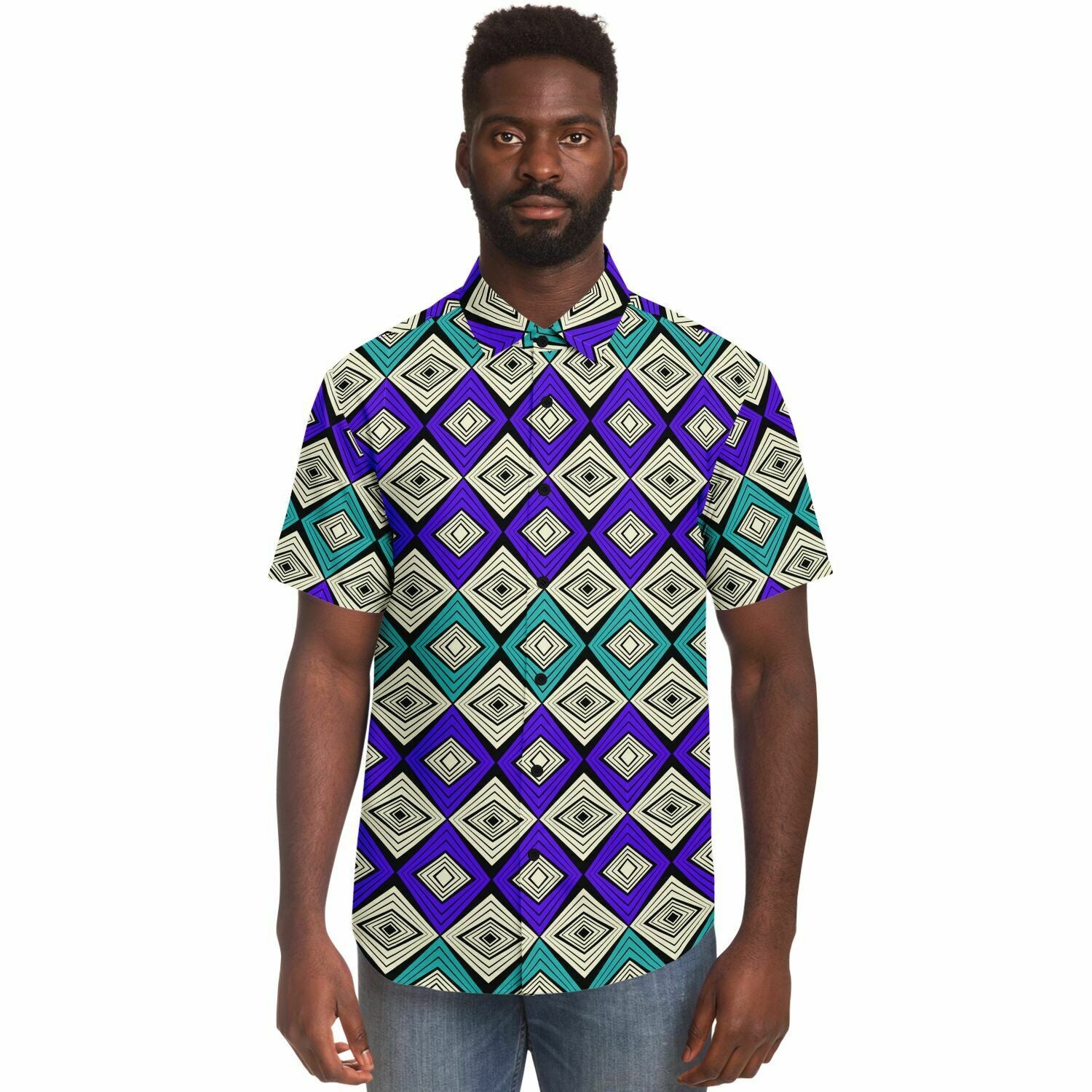 So Blue Short Sleeve Shirt