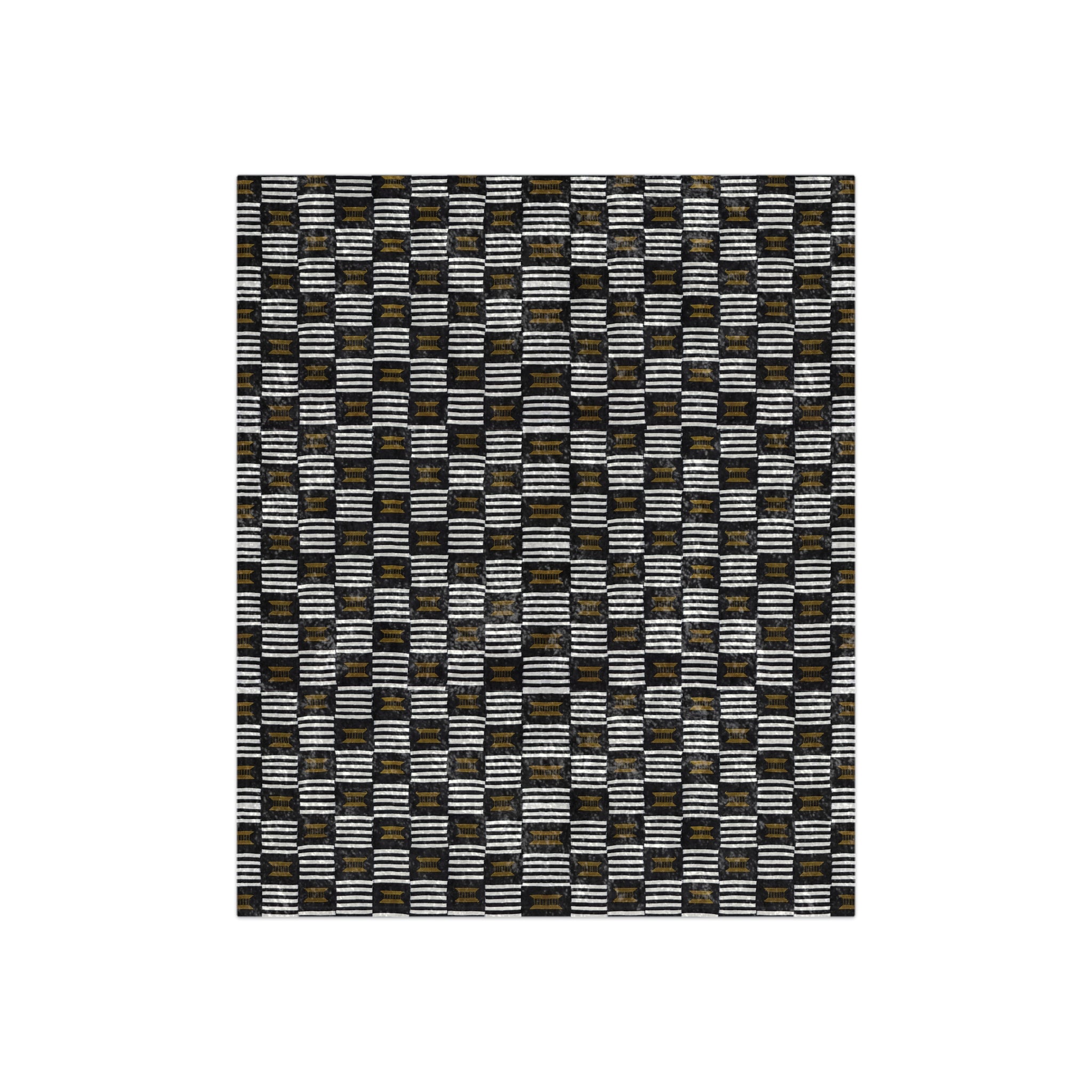 BW Kente Crushed Velvet Blanket