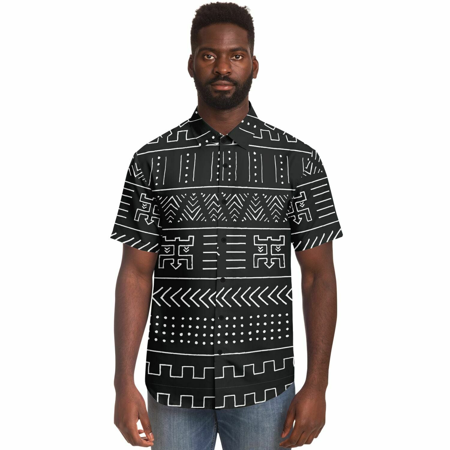 Mud Cloth Short Sleeve Shirt