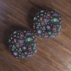 Tribal Round Floor Pillow