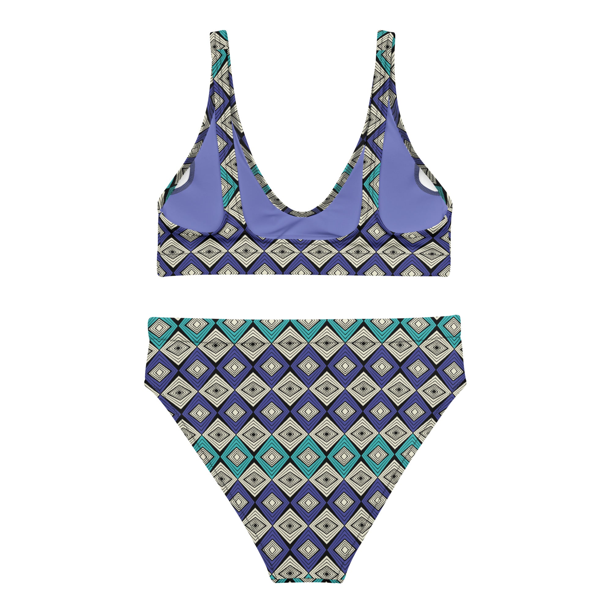 So Blue High Waist Bikini
