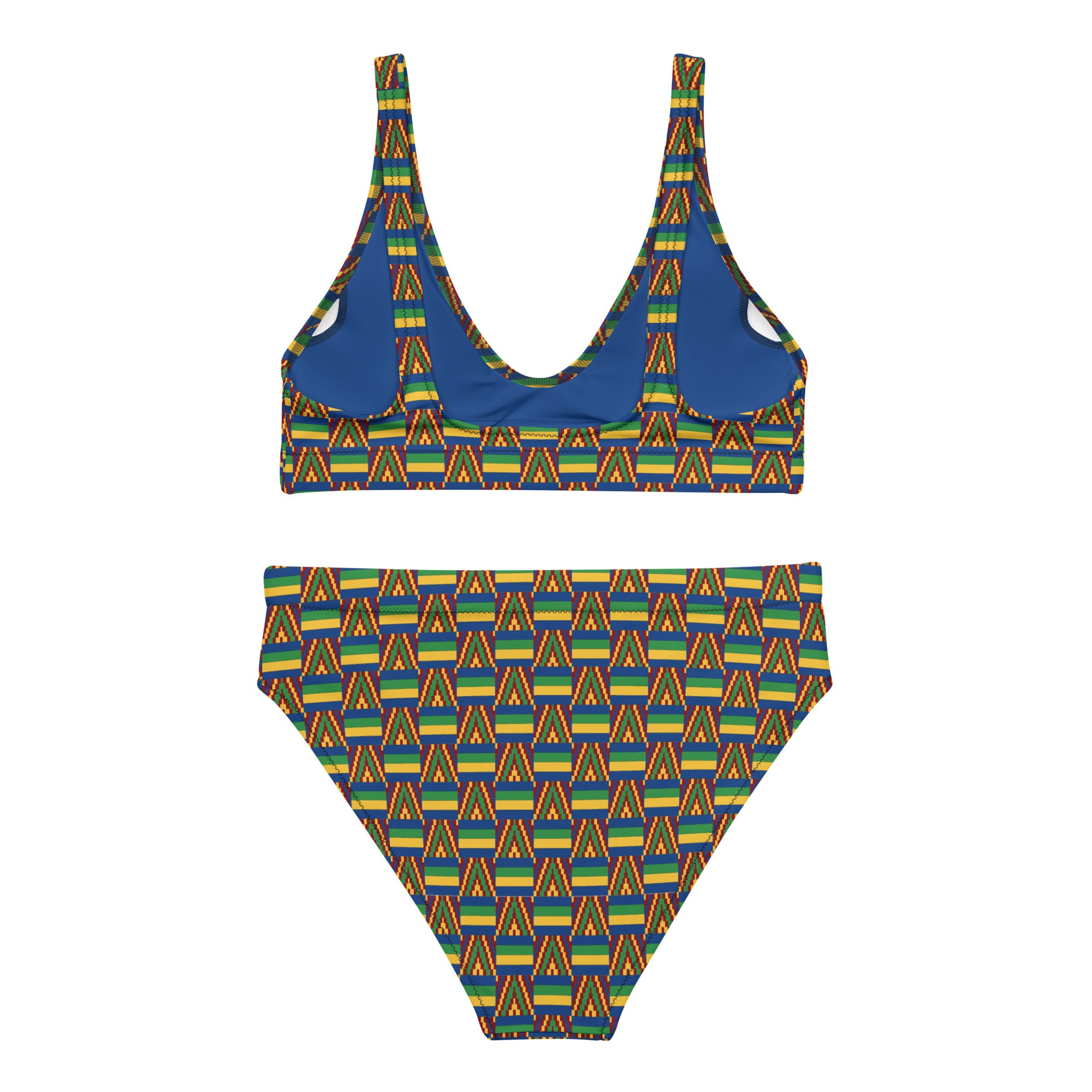 Digi Kente High Waist Bikini