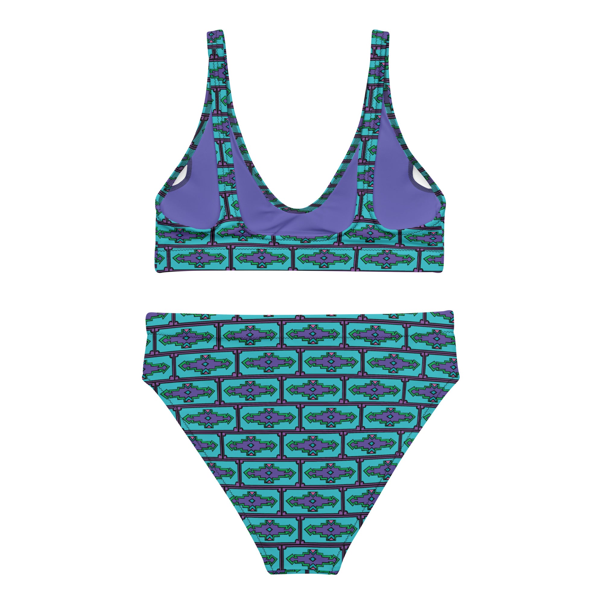Aztek-y High Waist Bikini