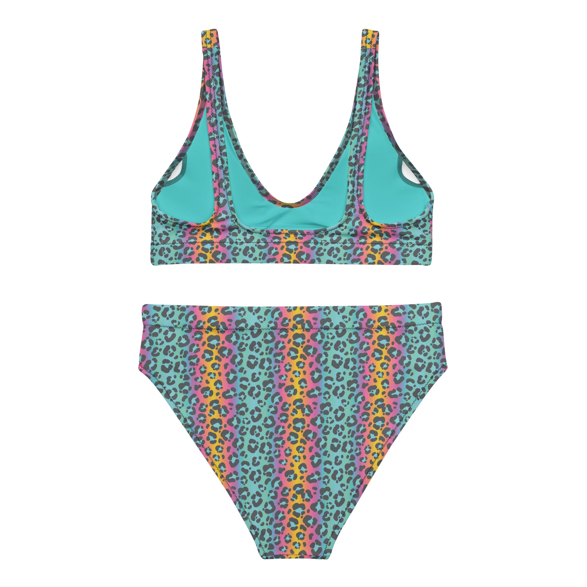 Leopard Print High Waist Bikini