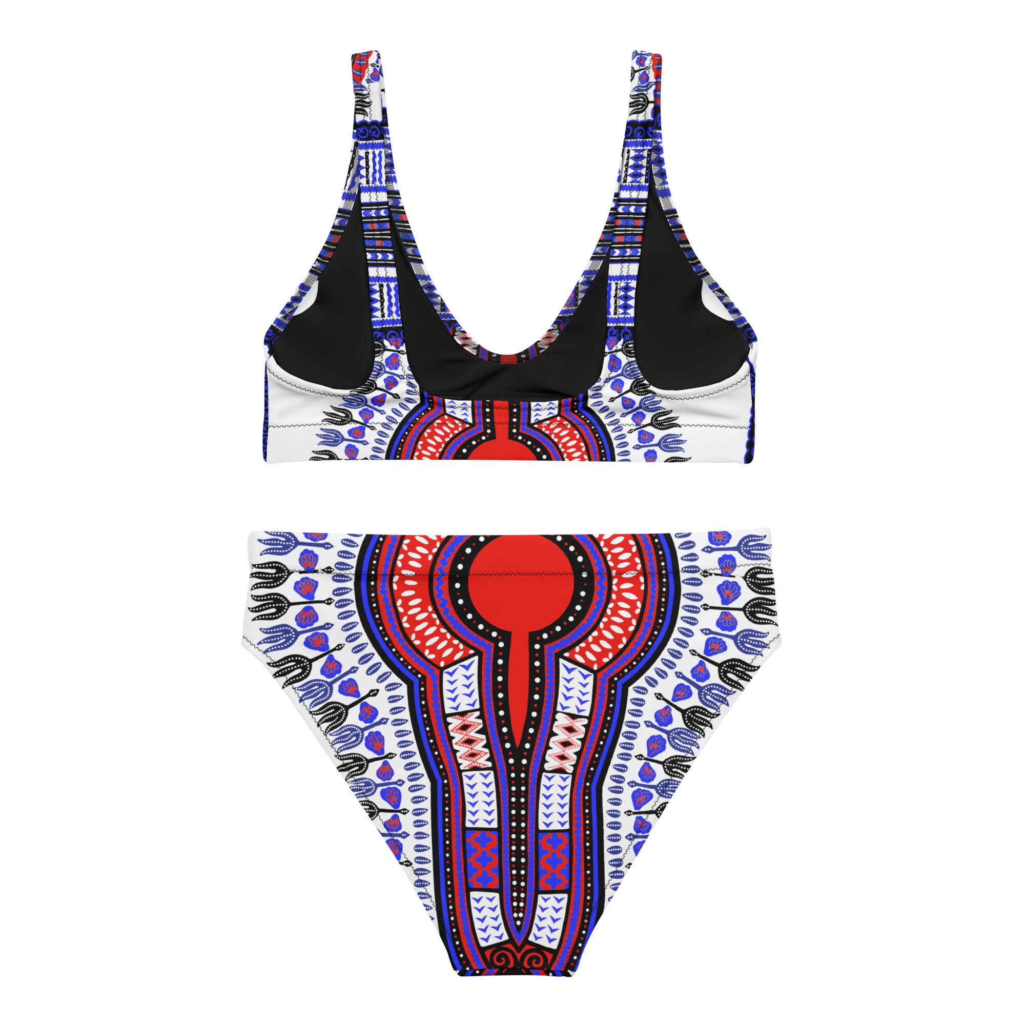 Dashiki High Waist Bikini