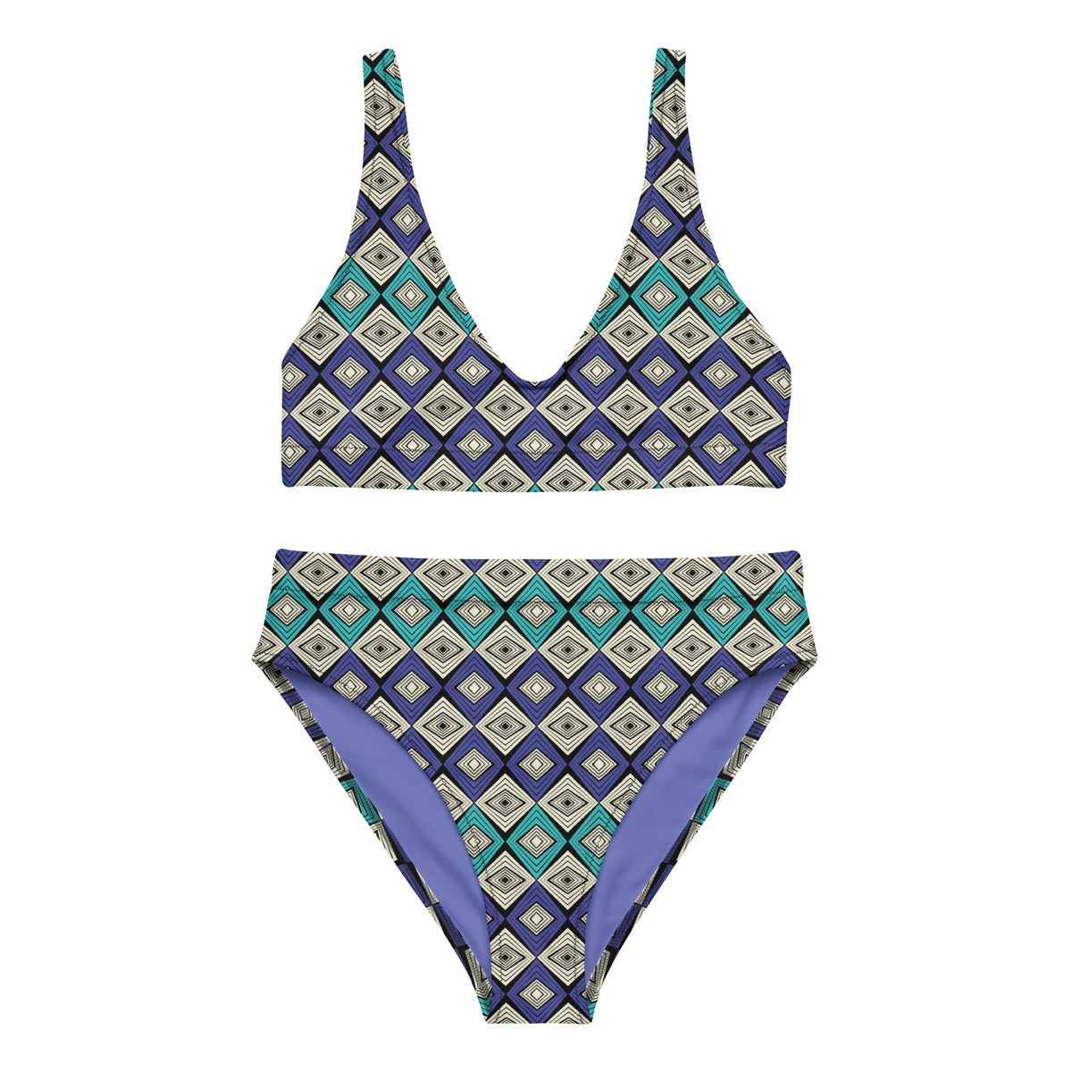 So Blue High Waist Bikini