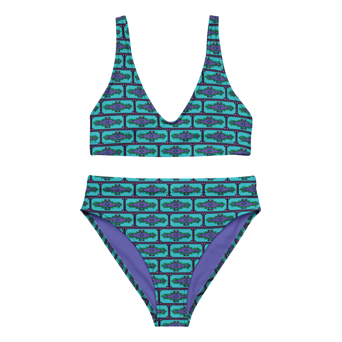 Aztek-y High Waist Bikini