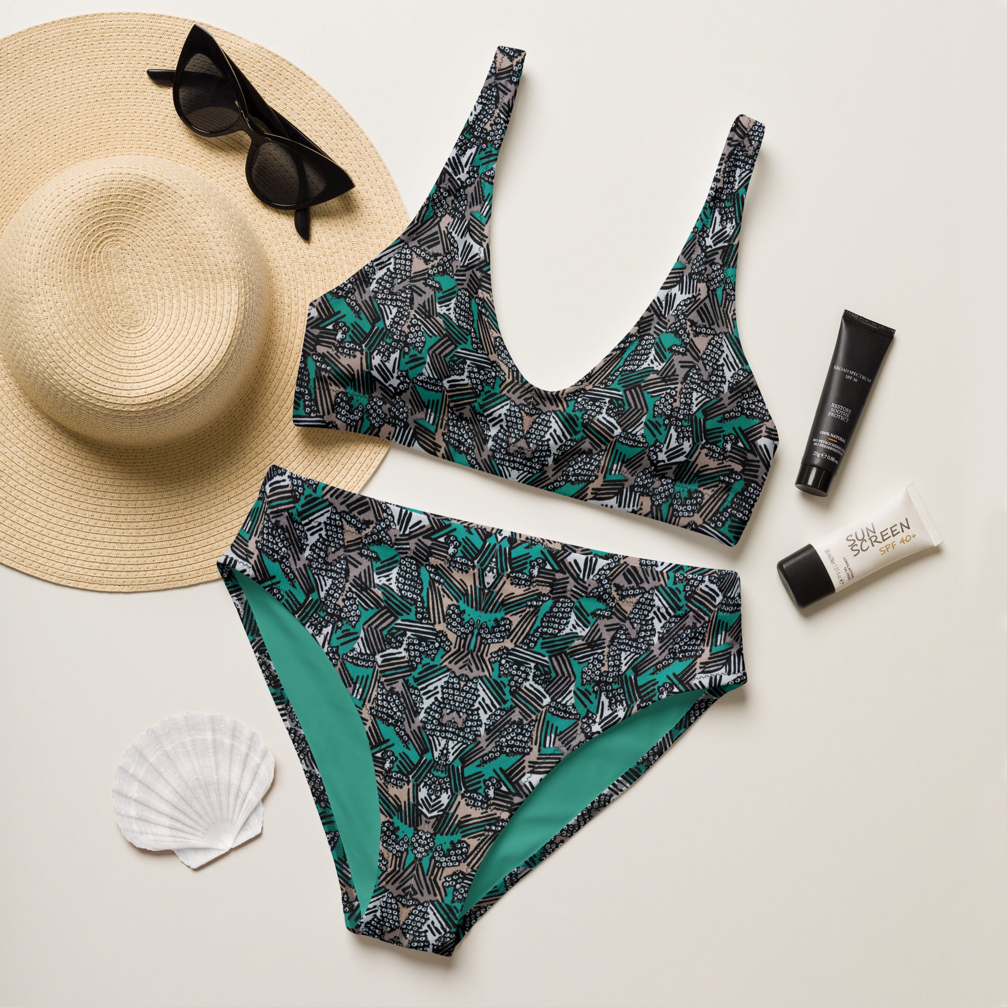 Vintage High Waist Bikini