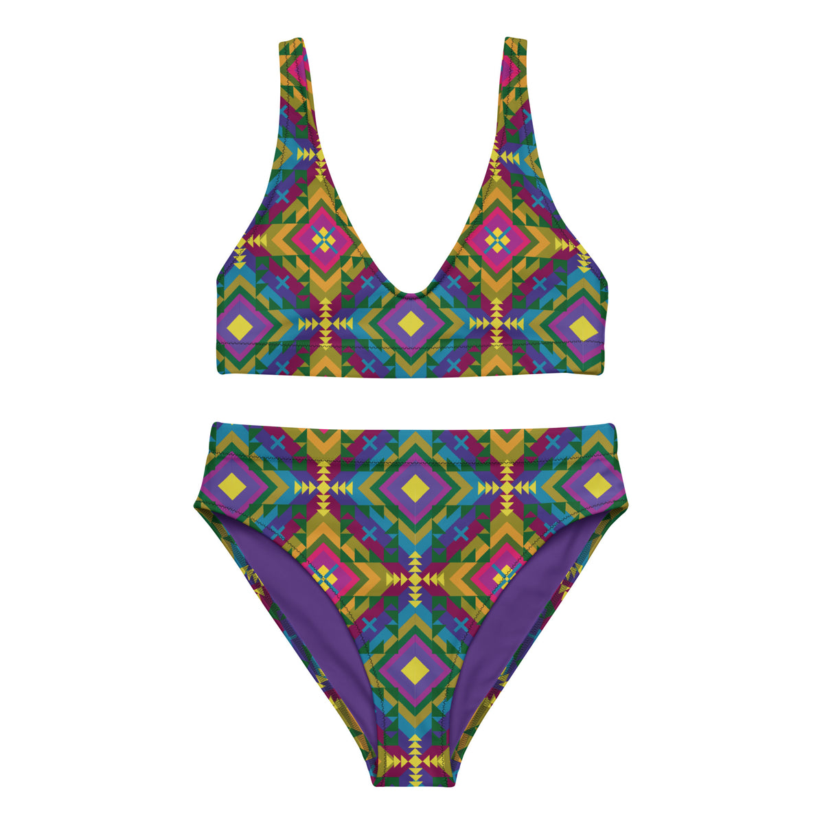Kaleidoscope High Waist Bikini
