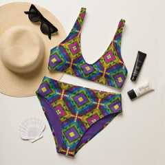 Kaleidoscope High Waist Bikini