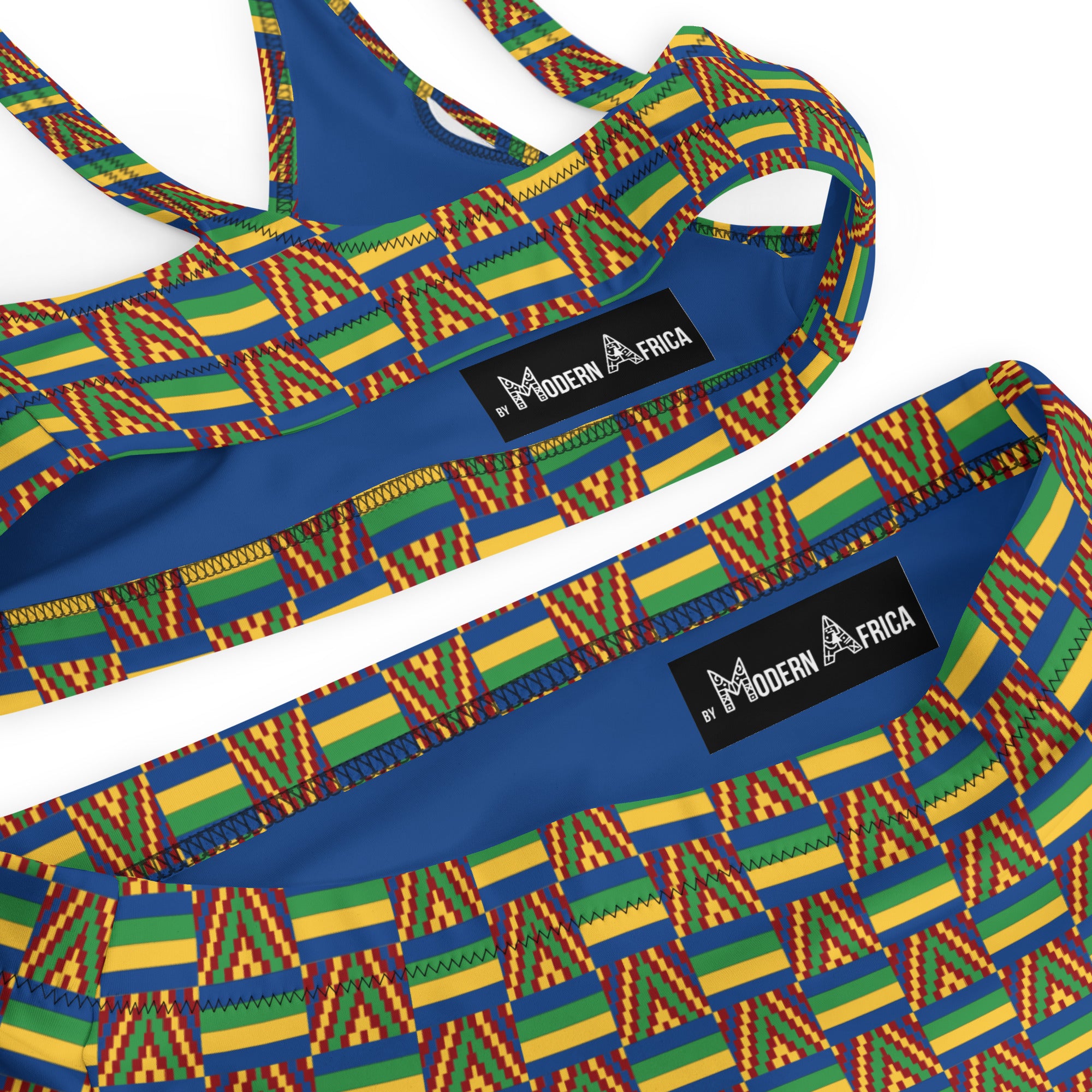 Digi Kente High Waist Bikini