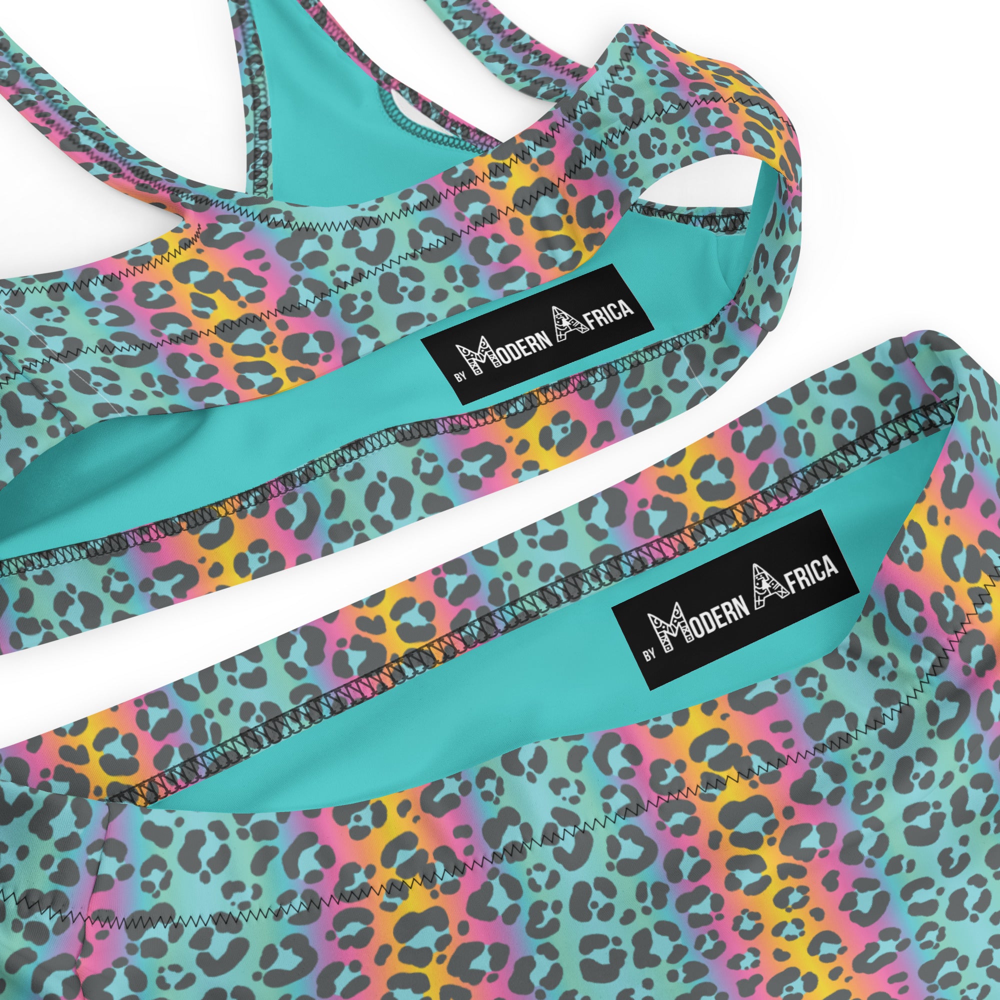 Leopard Print High Waist Bikini