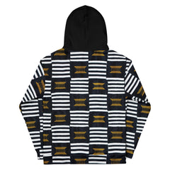 B/W Kente Hoodie