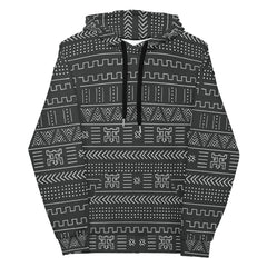 B/W Mudcloth Hoodie