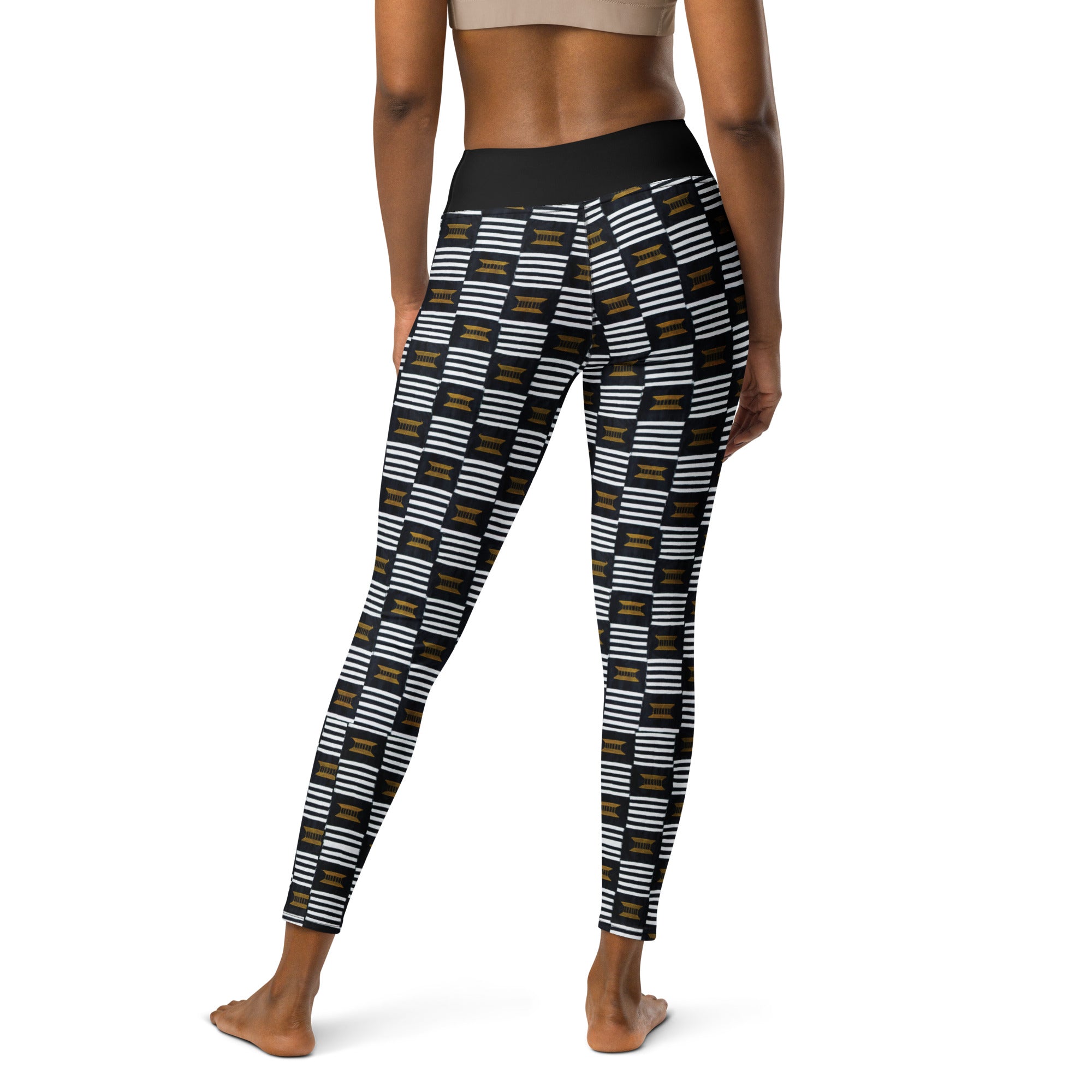 B/W Kente Leggings