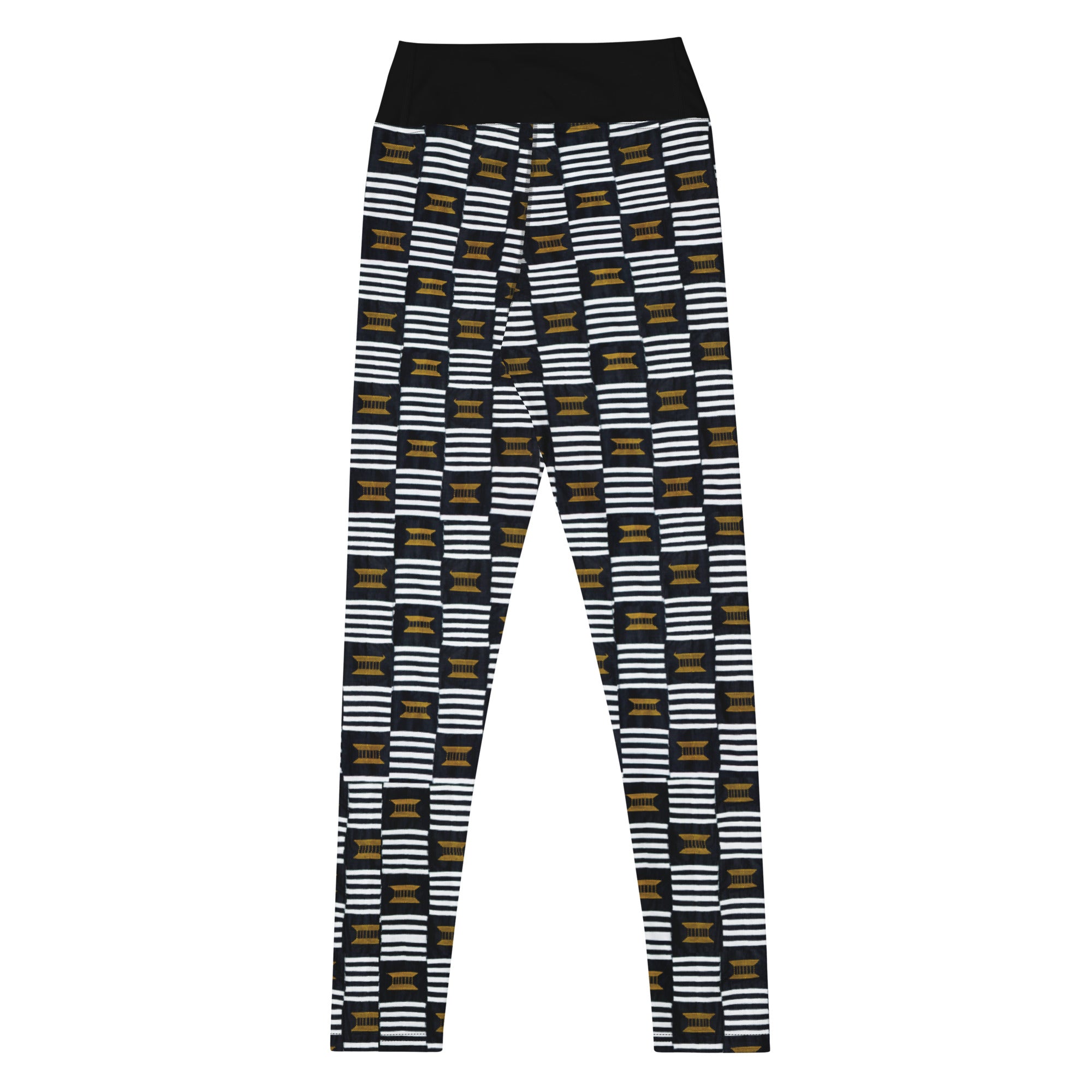 B/W Kente Leggings