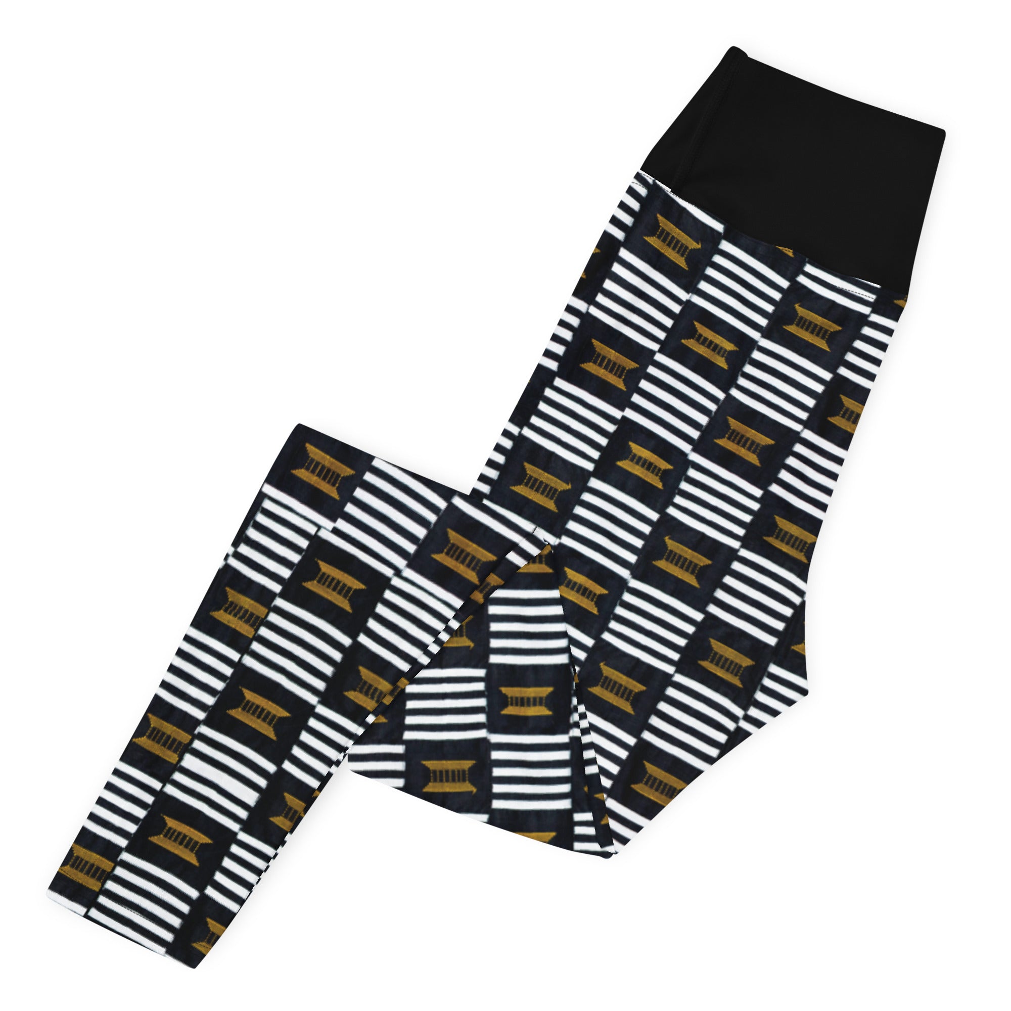 B/W Kente Leggings