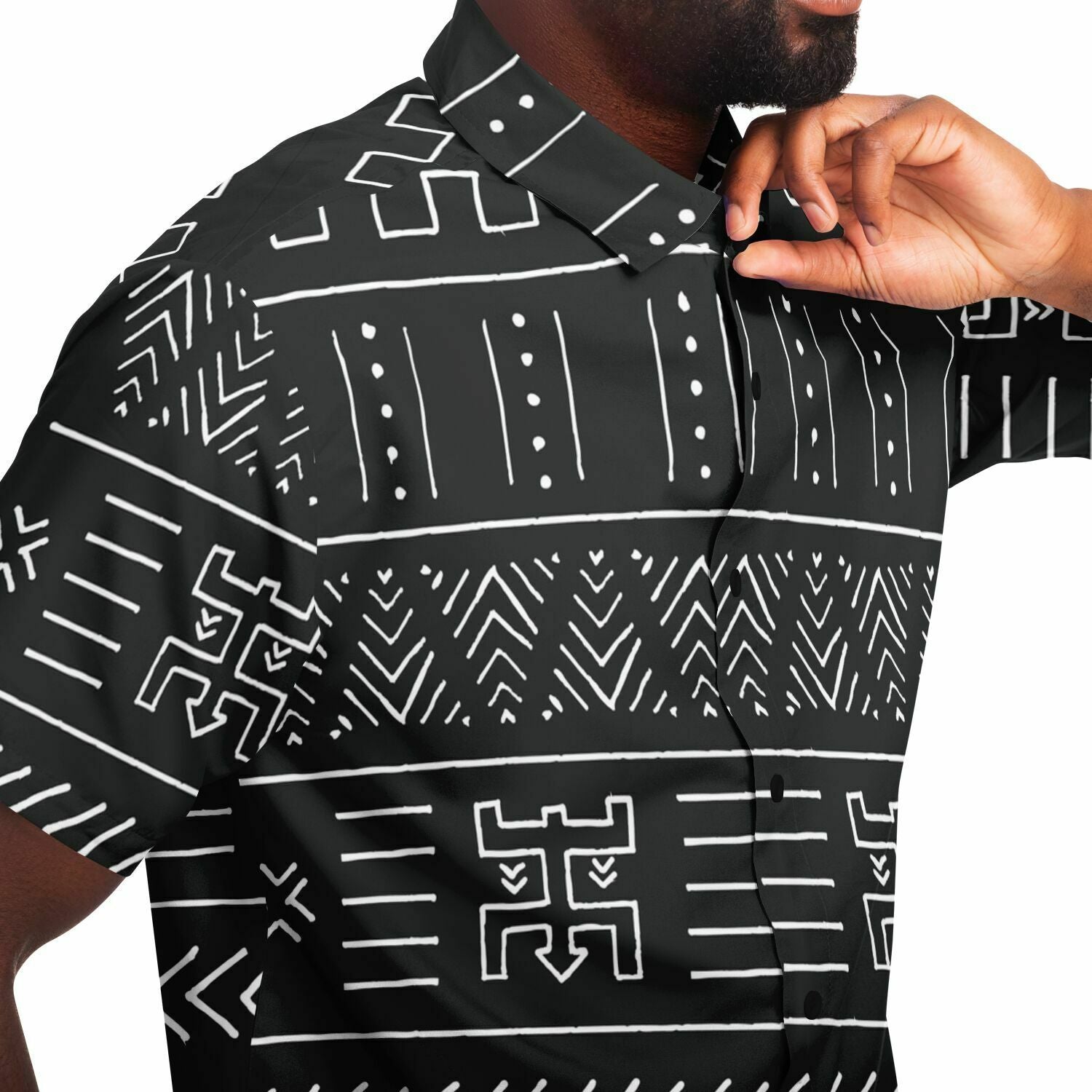 Mud Cloth Short Sleeve Shirt