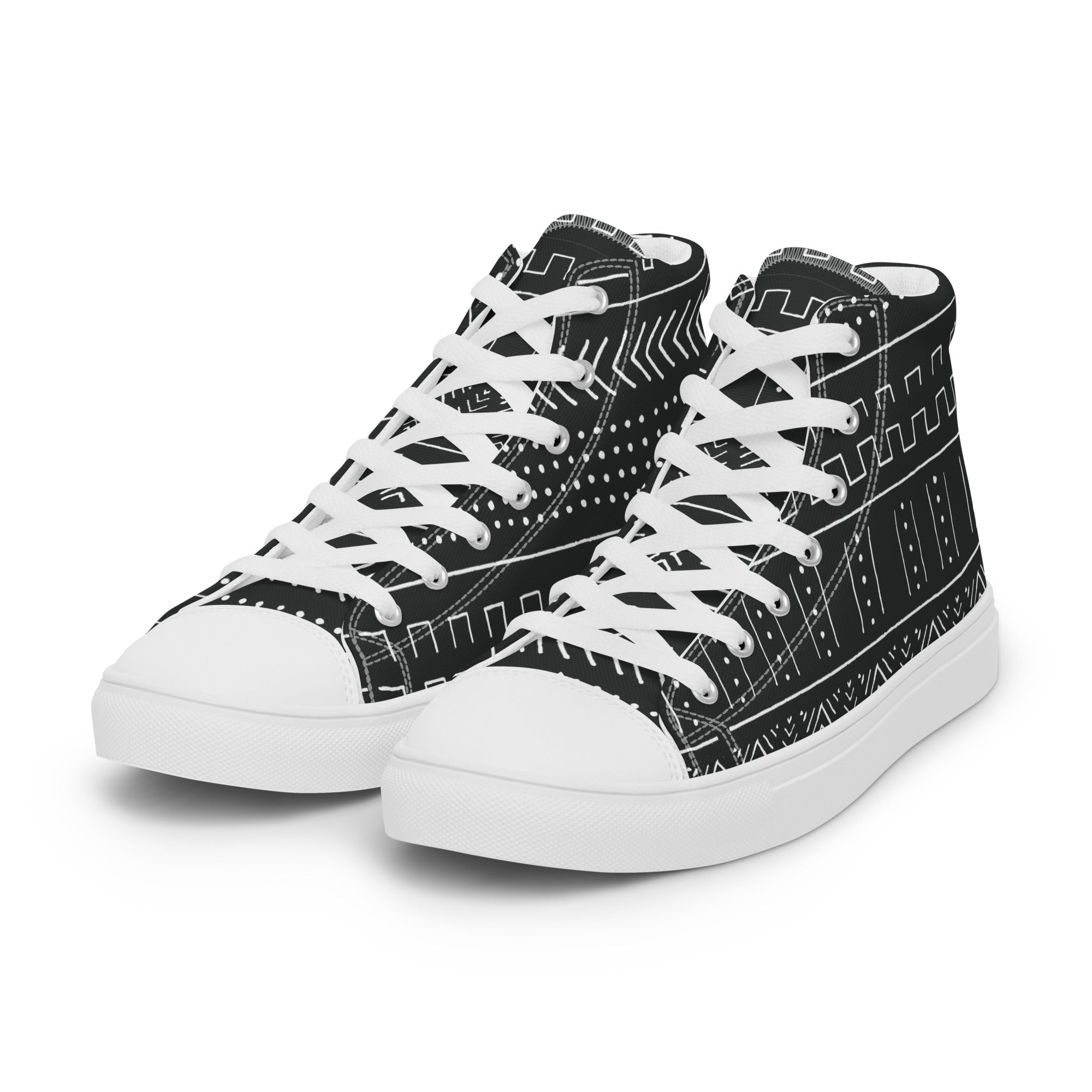 Mud Cloth Women’s Canvas High Tops