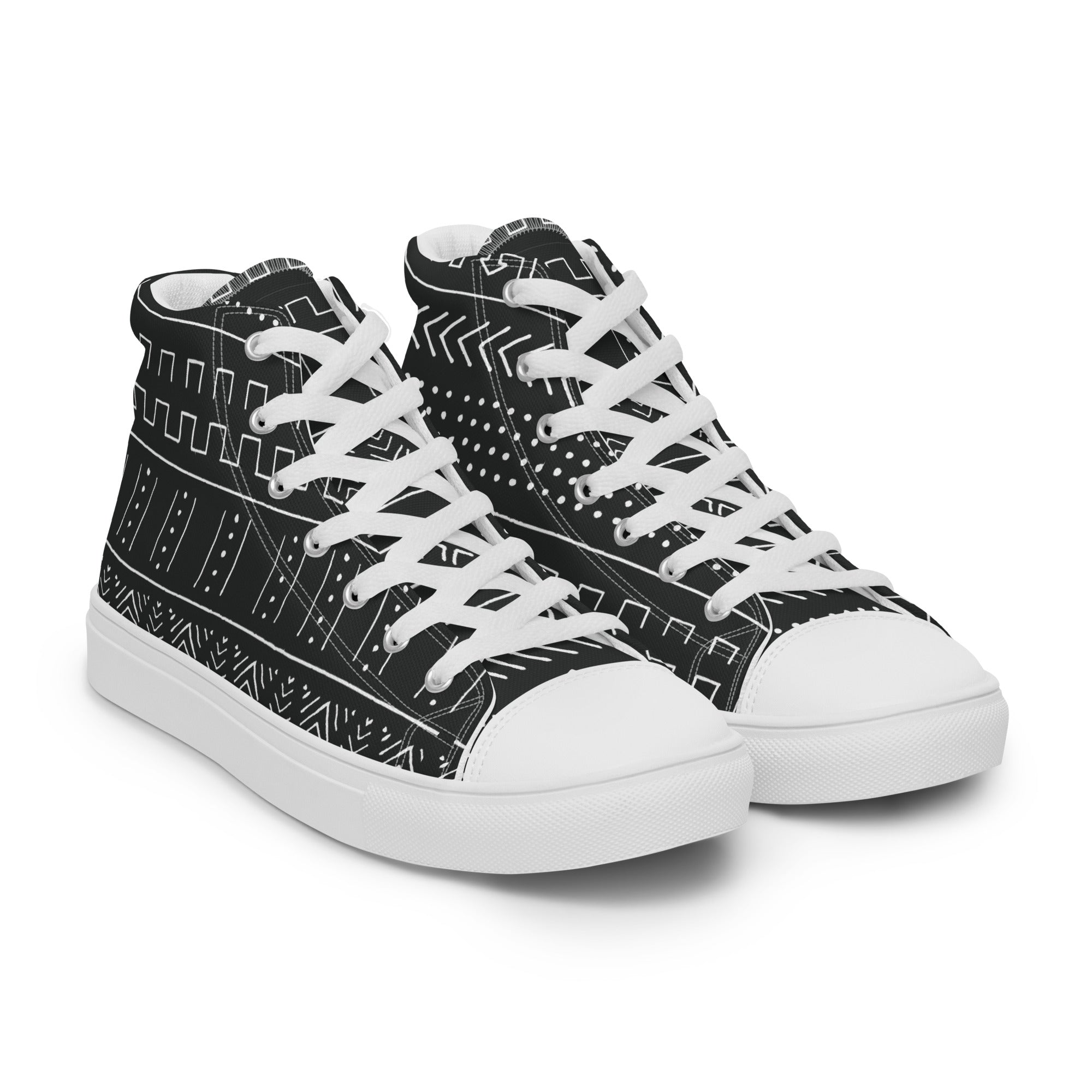 Mud Cloth Women’s Canvas High Tops